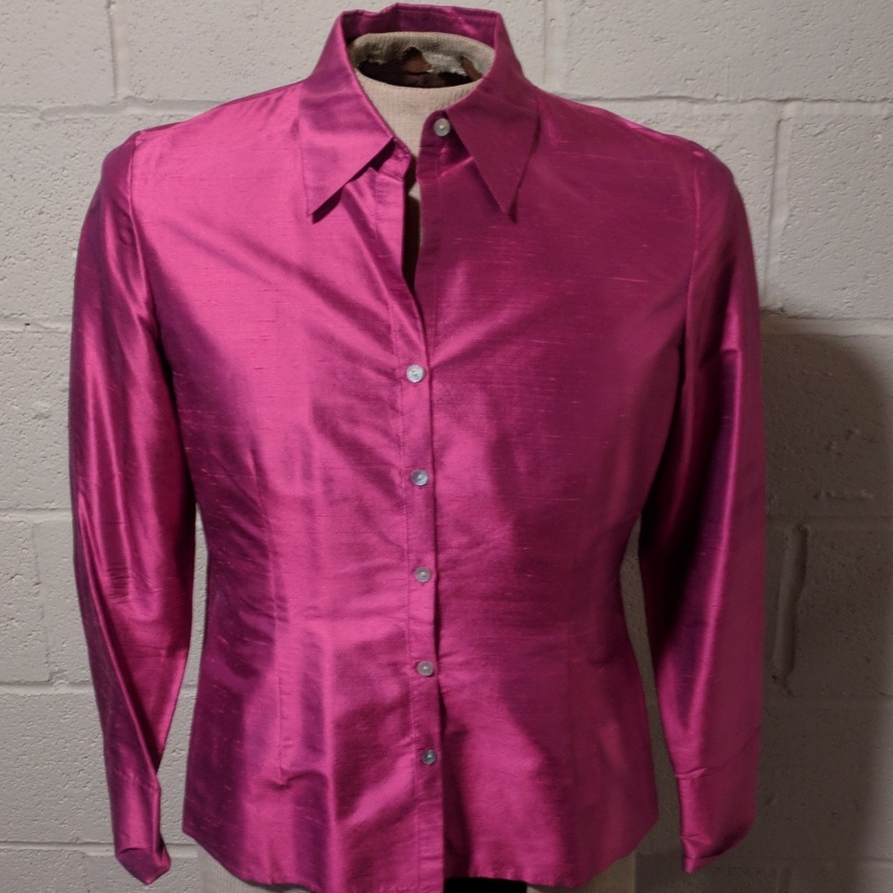 💯% silk Worthington top